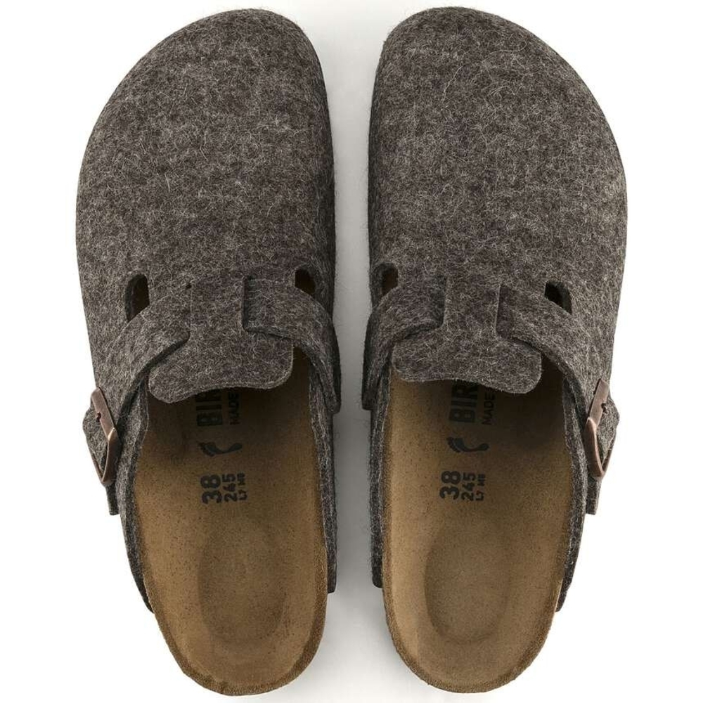 EUC Worn 1x Birkenstock Felt Wool Cacao Boston